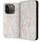 Rose Gold Marble iPhone 15 Pro Folio Case